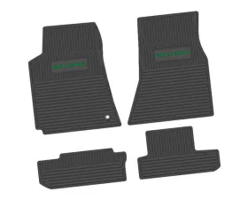 4 Pieces Black w/ Green Insert Custom Vintage Scene w/ Challenger Insert Dodge Challenger RWD 2008-2010