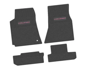 4 Pieces Black w/ Pink Insert Custom Vintage Scene w/ Challenger Insert Dodge Challenger RWD 2008-2010