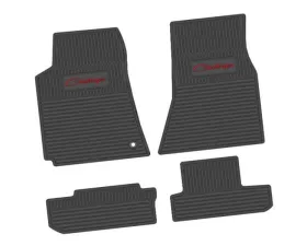 4 Pieces Black w/ Red Insert Custom Vintage Scene w/ Challenger Script Insert Dodge Challenger RWD 2008-2010