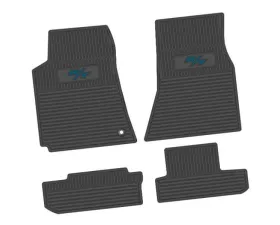4 Pieces Black w/ Dark Blue Insert Custom Vintage Scene w/ R/T (2008-2014) Insert Dodge Challenger RWD 2008-2010