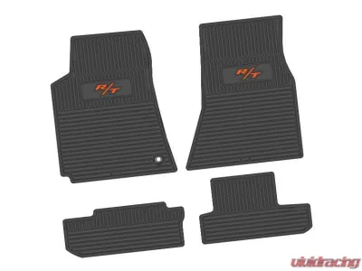 4 Pieces Black w/ Orange Insert Custom Vintage Scene w/ R/T (2008-2014) Insert Dodge Challenger RWD 2008-2010 - NGCV57032973