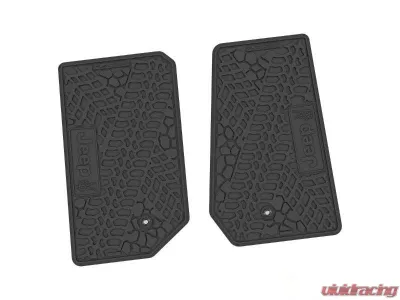 2 Pieces Black Tire Tread/Scorched Earth Scene w/ JEEP Peace Sign Insert Jeep Wrangler JK 2 Door 2007-2013 - NGTT02053001