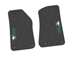 2 Pieces Black w/ Green 