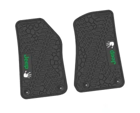 2 Pieces Black w/ Green 