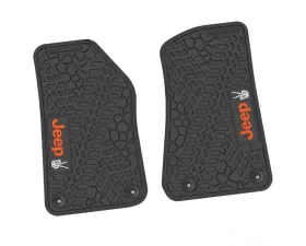 2 Pieces Black w/ Orange 