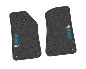 2 Pieces Black w/ Light Blue 