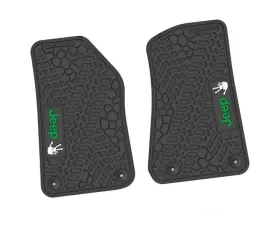 2 Pieces Black w/ Green 