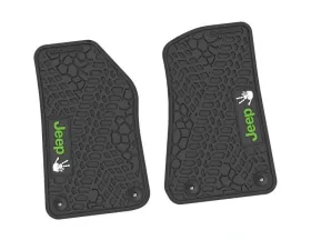 2 Pieces Black w/ Lime 