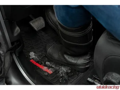 FlexTread Floor Mats Tire Tread | Scorched Earth Scene Cyberflage with White Ram 2019-2022 - NGTT16010207