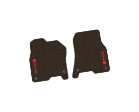 2 Pieces Brown w/ Red Insert Tire Tread/Scorched Earth Scene w/ RAM Head & Text Logo Insert Ram 1500 2019-2024