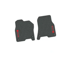 2 Pieces Grey w/ Red Insert Tire Tread/Scorched Earth Scene w/ RAM Head & Text Logo Insert Ram 1500 2019-2024