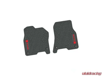 2 Pieces Grey w/ Red Insert Tire Tread/Scorched Earth Scene w/ RAM Head & Text Logo Insert Ram 1500 2019-2024 - NGTT16010877