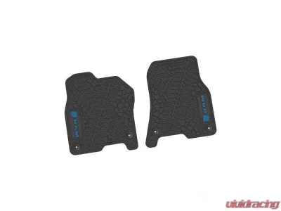 2 Pieces Black w/ Dark Blue Insert Tire Tread/Scorched Earth Scene w/ RAM Head & Text Logo Insert Ram 1500 2019-2024 - NGTT16010960