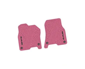 2 Pieces Pink w/ Black Insert Tire Tread/Scorched Earth Scene w/ RAM Logo & Text Insert Ram 1500 2019-2024