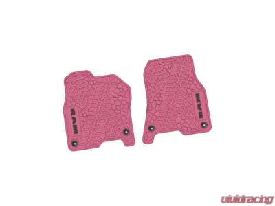 2 Pieces Pink w/ Black Insert Tire Tread/Scorched Earth Scene w/ RAM Logo & Text Insert Ram 1500 2019-2024 - NGTT16016600