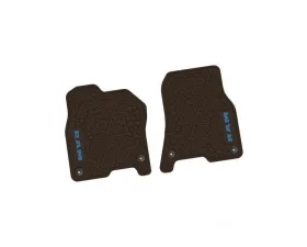 2 Pieces Brown w/ Dark Blue Insert Tire Tread/Scorched Earth Scene w/ RAM Logo & Text Insert Ram 1500 2019-2024