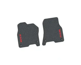 2 Pieces Grey w/ Red Insert Tire Tread/Scorched Earth Scene w/ RAM Logo & Text Insert Ram 1500 2019-2024