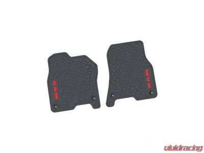 2 Pieces Grey w/ Red Insert Tire Tread/Scorched Earth Scene w/ RAM Logo & Text Insert Ram 1500 2019-2024 - NGTT16016877