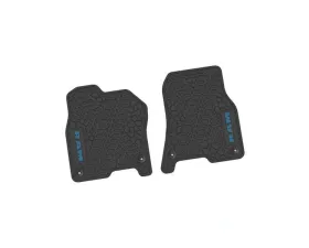 2 Pieces Black w/ Dark Blue Insert Tire Tread/Scorched Earth Scene w/ RAM Logo & Text Insert Ram 1500 2019-2024