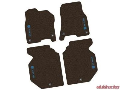 4 Pieces Brown w/ Dark Blue Insert Tire Tread/Scorched Earth Scene w/ RAM Head & Text Logo Insert Ram 1500 Crew Cab 2019-2024 - NGTT17010760