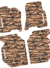 FlexTread Floor Mats Tire Tread | Scorched Earth Scene Cyberflage with White Ram 1500 2019-2022                                     - NGTT17016207 - Image 3