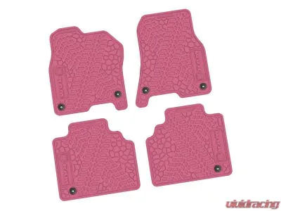 4 Pieces Pink Tire Tread/Scorched Earth Scene w/ RAM Logo & Text Insert Ram 1500 Quad Cab 2019-2024 - NGTT18010074