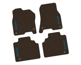 4 Pieces Brown w/ Dark Blue Insert Tire Tread/Scorched Earth Scene w/ RAM Logo & Text Insert Ram 1500 Quad Cab 2019-2024