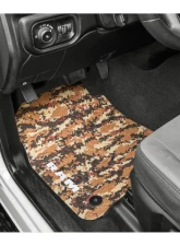 FlexTread Floor Mats Tire Tread | Scorched Earth Scene Cyberflage with White Ram 2500 | 3500 2020-2022                                     - NGTT19016207 - Image 2