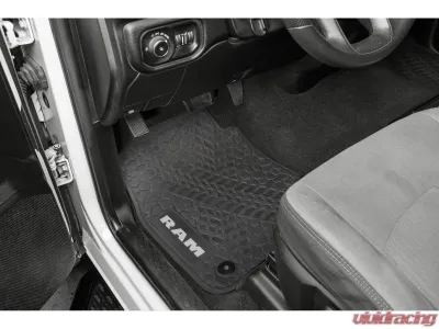 FlexTread Floor Mats Tire Tread | Scorched Earth Scene Black | Pink Ram 2500 | 3500 2020-2022 - NGTT19016974