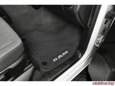 FlexTread Floor Mats Tire Tread | Scorched Earth Scene Black | Pink Ram 2500 | 3500 2020-2022 - NGTT19016974