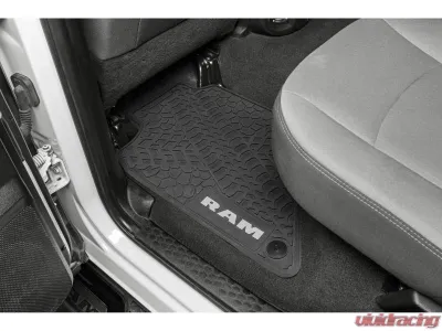 FlexTread Floor Mats Tire Tread | Scorched Earth Scene Black | Pink Ram 2500 | 3500 2020-2022 - NGTT19016974