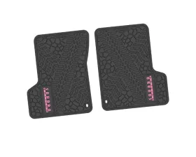 2 Pieces Black w/ Pink Insert Tire Tread/Scorched Earth Scene w/ SAHARA Insert Jeep Wrangler TJ | LJ 2 Door 2003-2004