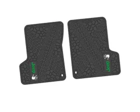 2 Pieces Black w/ Green 