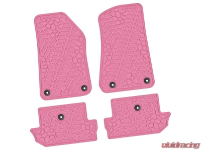 FlexTread 4Piece Pink Tire Tread/Scorched Earth Scene Jeep Wrangler JL 2 Door 2018-2024 - NGTT47000074