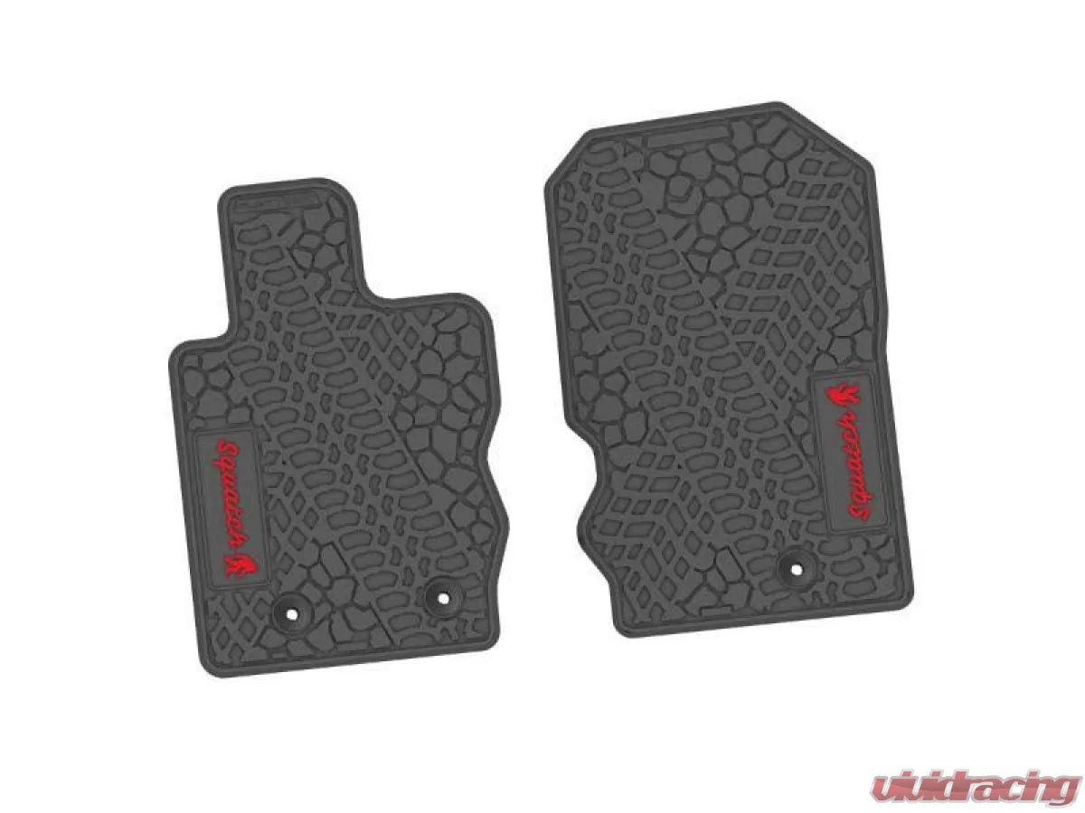 2 Pieces Gray w/ Red Insert Tire Tread/Scorched Earth Scene w/ Squatch