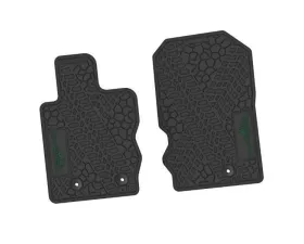 2 Pieces Black w/ Green Insert Tire Tread/Scorched Earth Scene w/ Offroad Insert Ford Bronco 2 | 4 Door 2021-2024