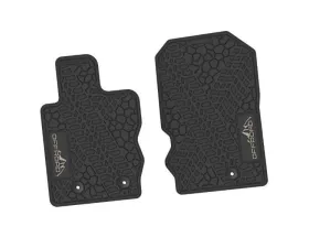 2 Pieces Black w/ Light Gray Insert Tire Tread/Scorched Earth Scene w/ Offroad Insert Ford Bronco 2 | 4 Door 2021-2024