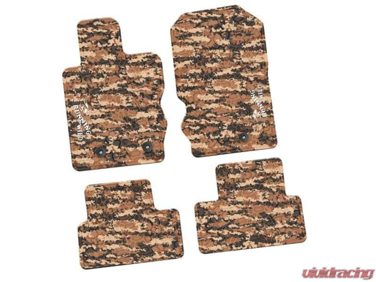 4 Pieces Cyberflage w/ White Insert Tire Tread/Scorched Earth Scene w