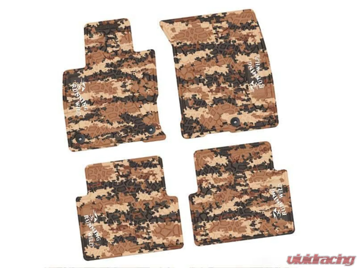 4 Pieces Cyberflage w/ White Insert Tire Tread/Scorched Earth Scene w