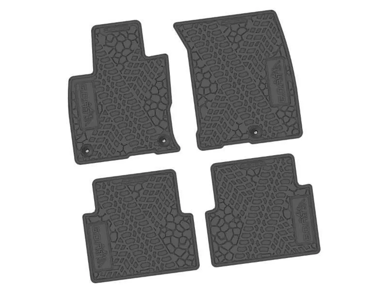 4 Pieces Gray Tire Tread/Scorched Earth Scene w/ GOAT/Mountain Insert Ford Bronco Sport 2021-2025 - NGTT52063079