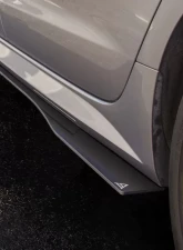 Street Aero Cross Faded Side Skirt Splitter Set Audi A6 Sedan 2017-2019                                     - s-ssa-aud-003-cf-s82.5c - Image 11