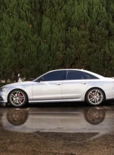 Street Aero Cross Faded Side Skirt Splitter Set Audi A6 Sedan 2017-2019                                     - s-ssa-aud-003-cf-s82.5c - Image 8