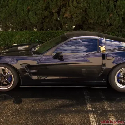 Street Aero Cross Faded Side Skirt Splitter Set Chevrolet Corvette C6 2005-2013 - s-ssa-chv-006-cf-s76