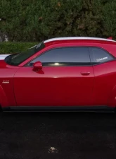 Street Aero Cross Faded Side Skirt Splitter Set Dodge Challenger RT Widebody 2019-2022                                     - s-ssa-dge-001-cf-s82 - Image 9