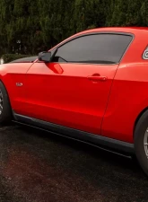 Street Aero Cross Faded Side Skirt Splitter Set Ford Mustang GT 2010-2012                                     - s-ssa-frd-005-cf-s75 - Image 9