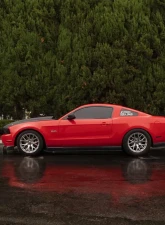 Street Aero Cross Faded Side Skirt Splitter Set Ford Mustang GT 2010-2012                                     - s-ssa-frd-005-cf-s75 - Image 8