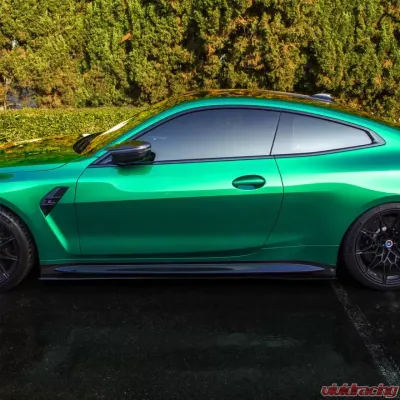 Street Aero Cross Faded Side Skirt Splitter Set BMW M4 G82 Coupe 2022 - s-ssa-bmw-012-cf-s82c