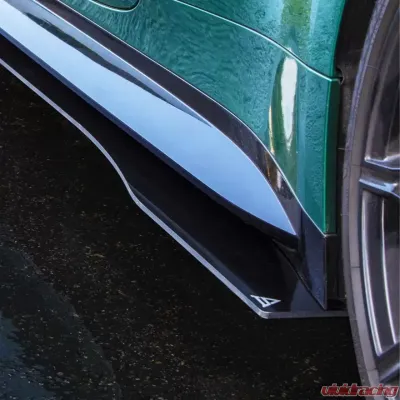 Street Aero Cross Faded Side Skirt Splitter Set BMW M4 G82 Coupe 2022 - s-ssa-bmw-012-cf-s82c