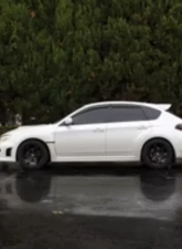 Street Aero Straight Faded Side Skirt Splitter Set Subaru WRX Hatchback 2008-2014                                     - s-ssa-sub-003-sf-s74 - Image 8