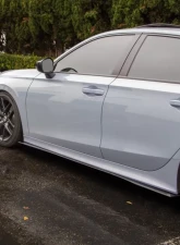 Street Aero Cross Faded Side Skirt Splitter Set Honda Civic SI Sedan 2022-2023                                     - s-ssa-hon-012-cf-s75.5 - Image 9